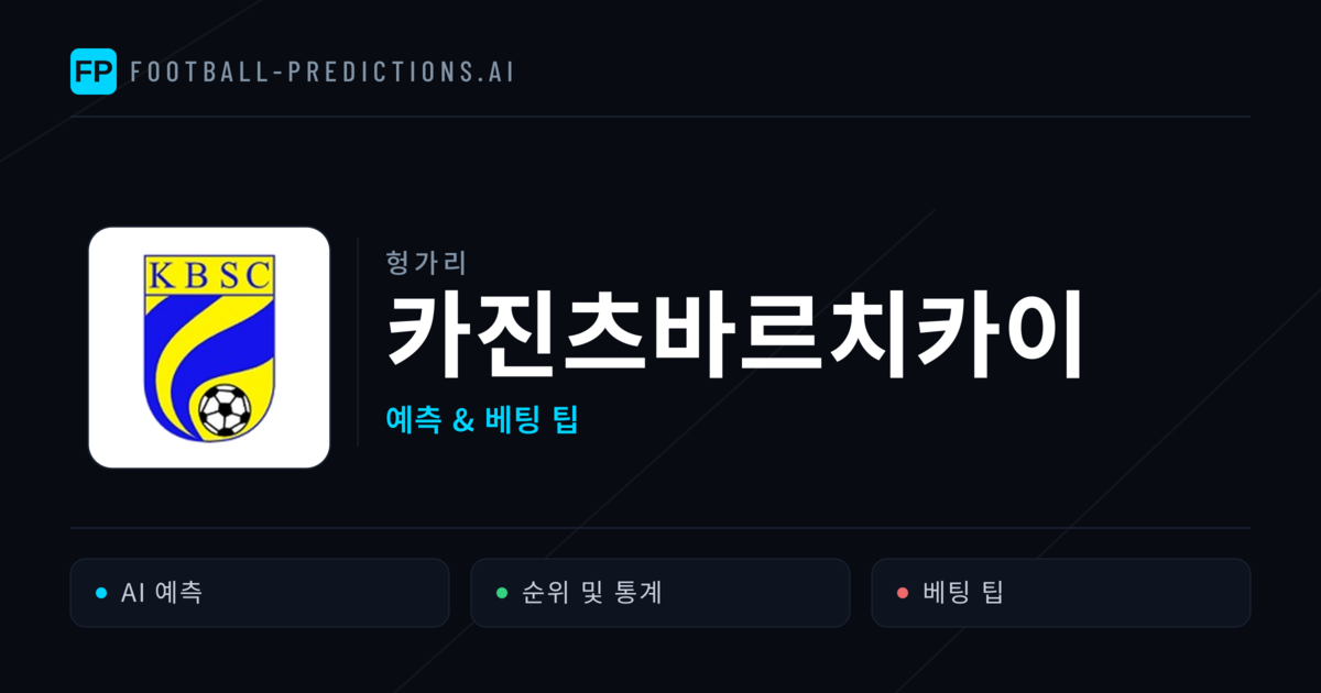 카진츠바르치카이 축구 예측 & 통계