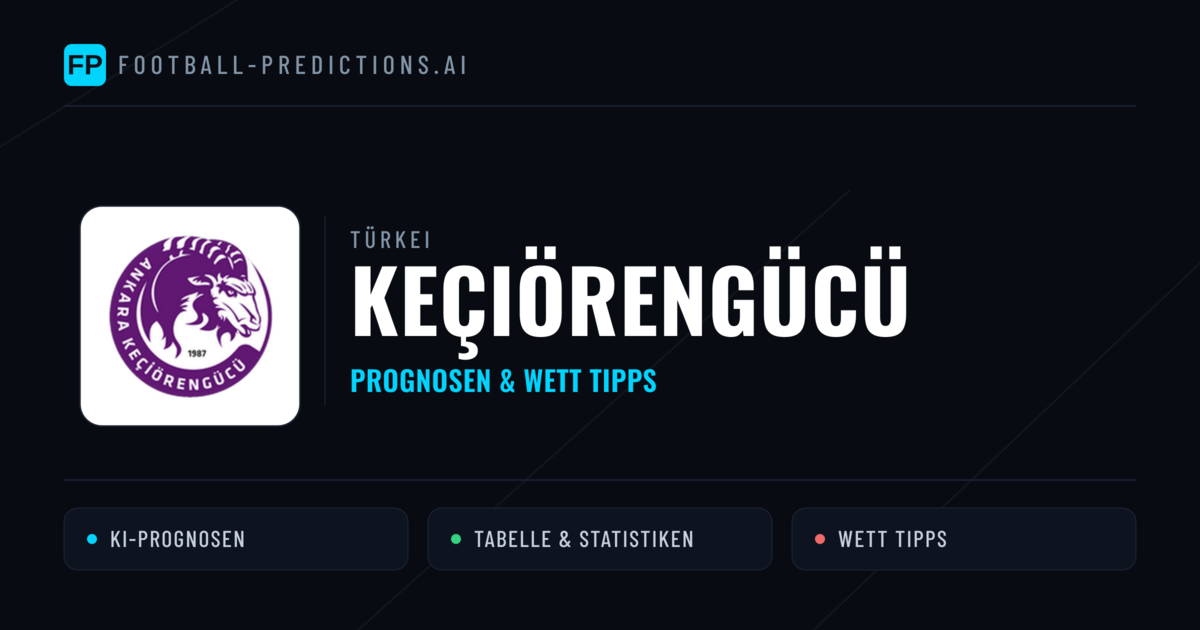Keçiörengücü Prognosen & Statistiken
