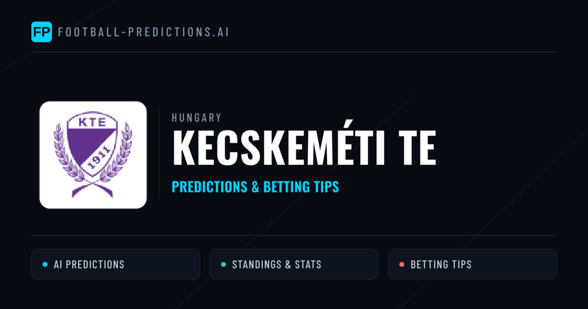 Kecskeméti TE Predictions & Stats