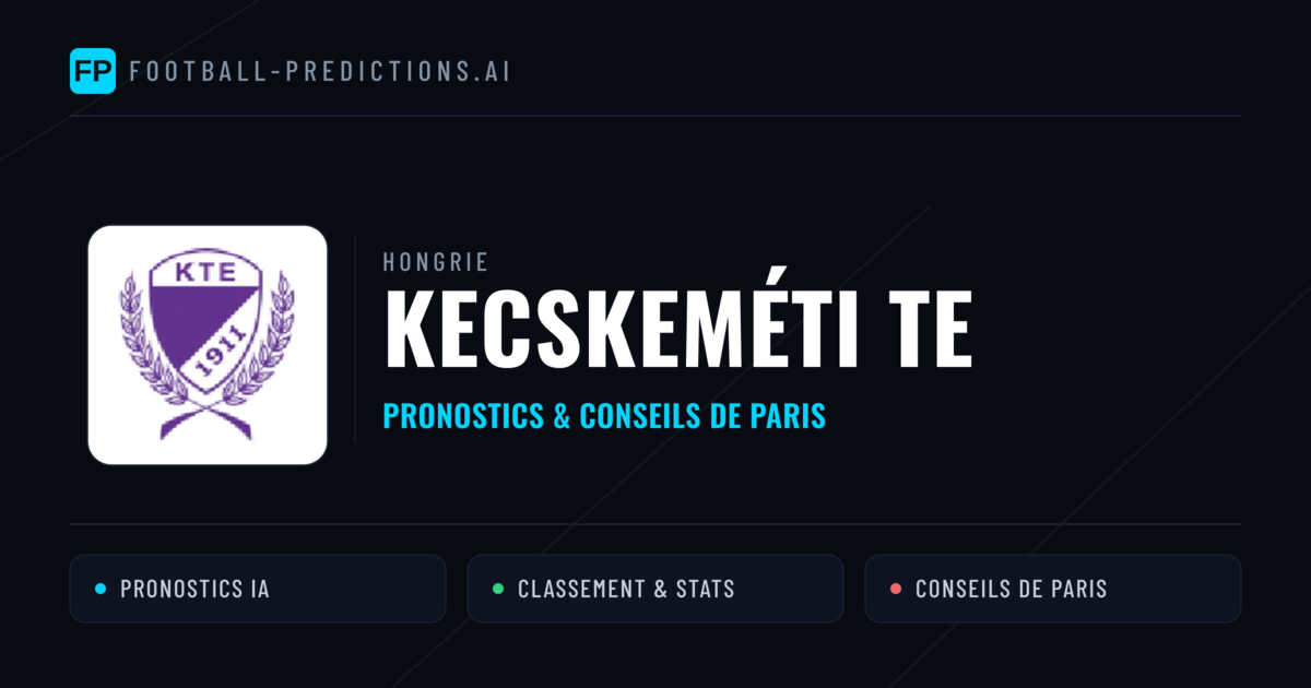 Kecskeméti TE Pronostics & Statistiques