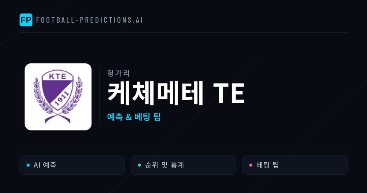 케체메테 TE 축구 예측 & 통계