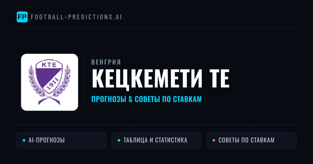 Кецкемети ТЕ прогнозы и статистика