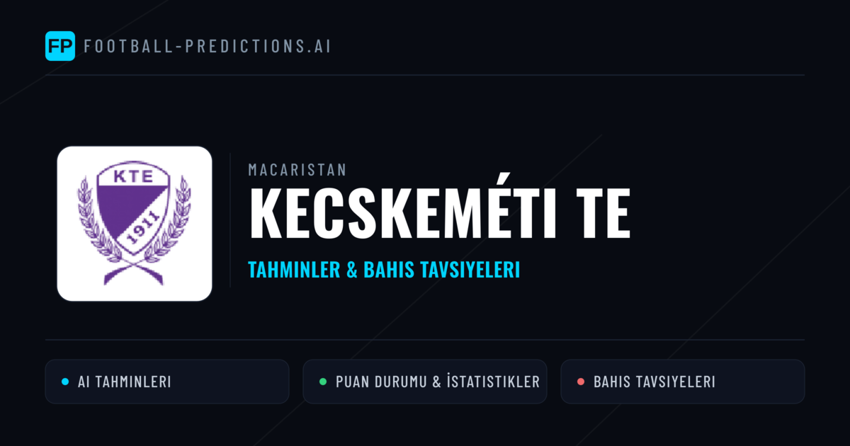 Kecskeméti TE Tahminleri & İstatistikler