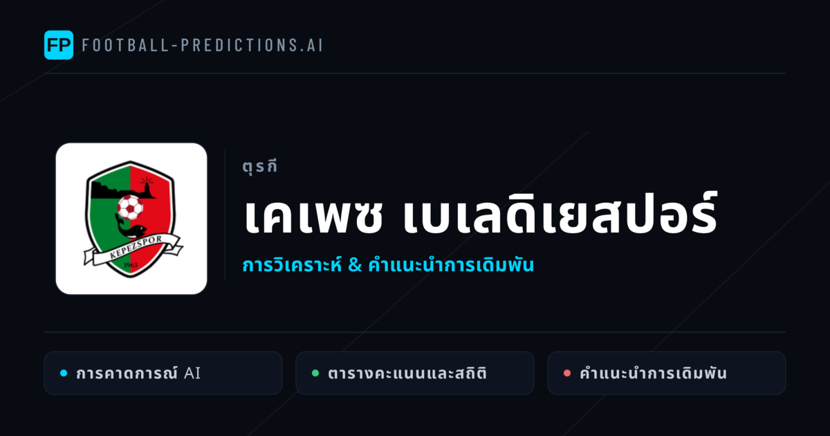 เคเพซ เบเลดิเยสปอร์ การวิเคราะห์และสถิติ