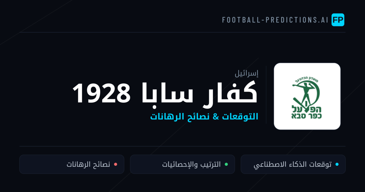كفار سابا 1928 توقعات واحصائيات