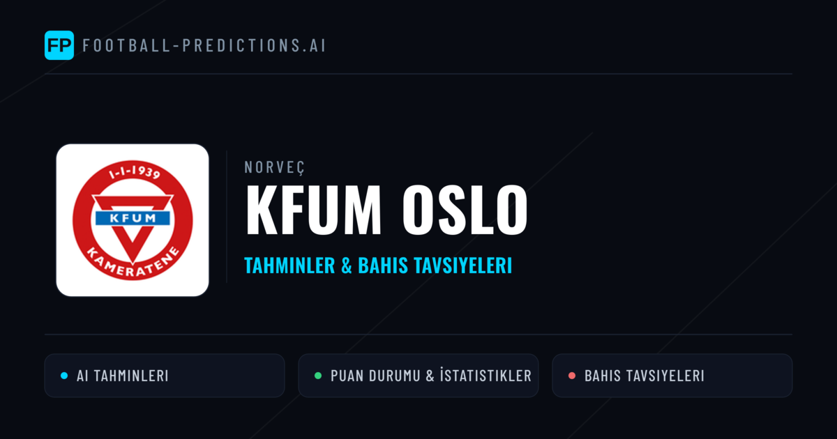 KFUM Oslo Tahminleri & İstatistikler