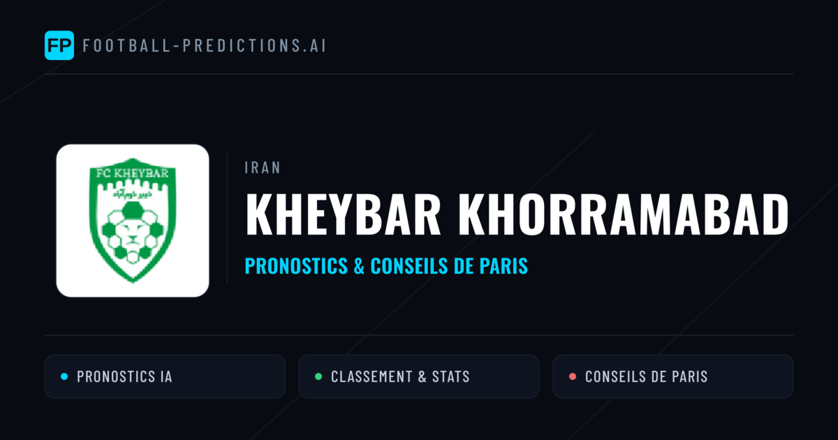 Kheybar Khorramabad Pronostics & Statistiques
