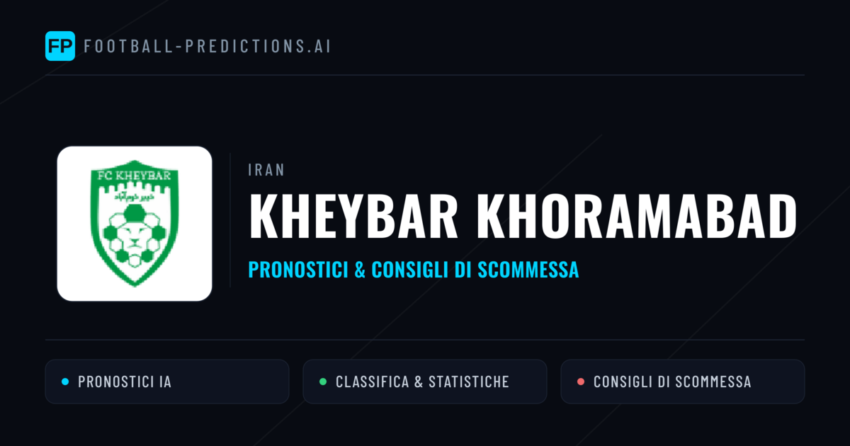 Pronostici e Statistiche Kheybar Khoramabad