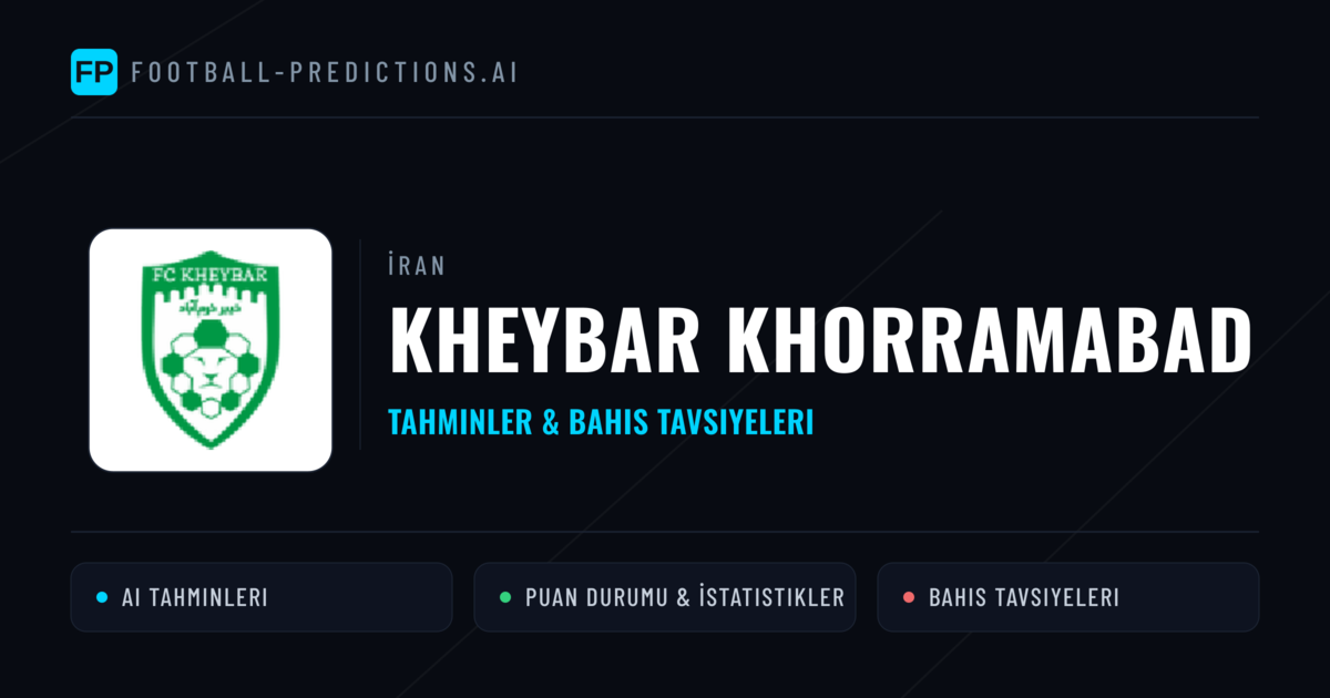 Kheybar Khorramabad Tahminleri & İstatistikler