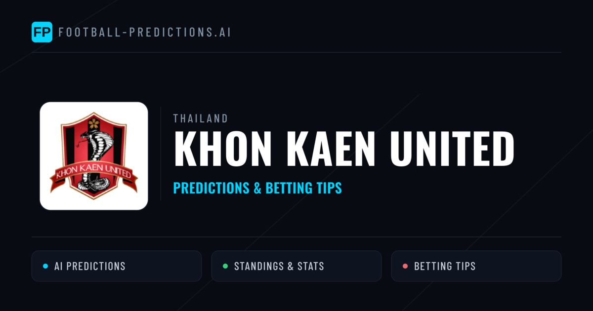 Khon Kaen United Predictions & Stats