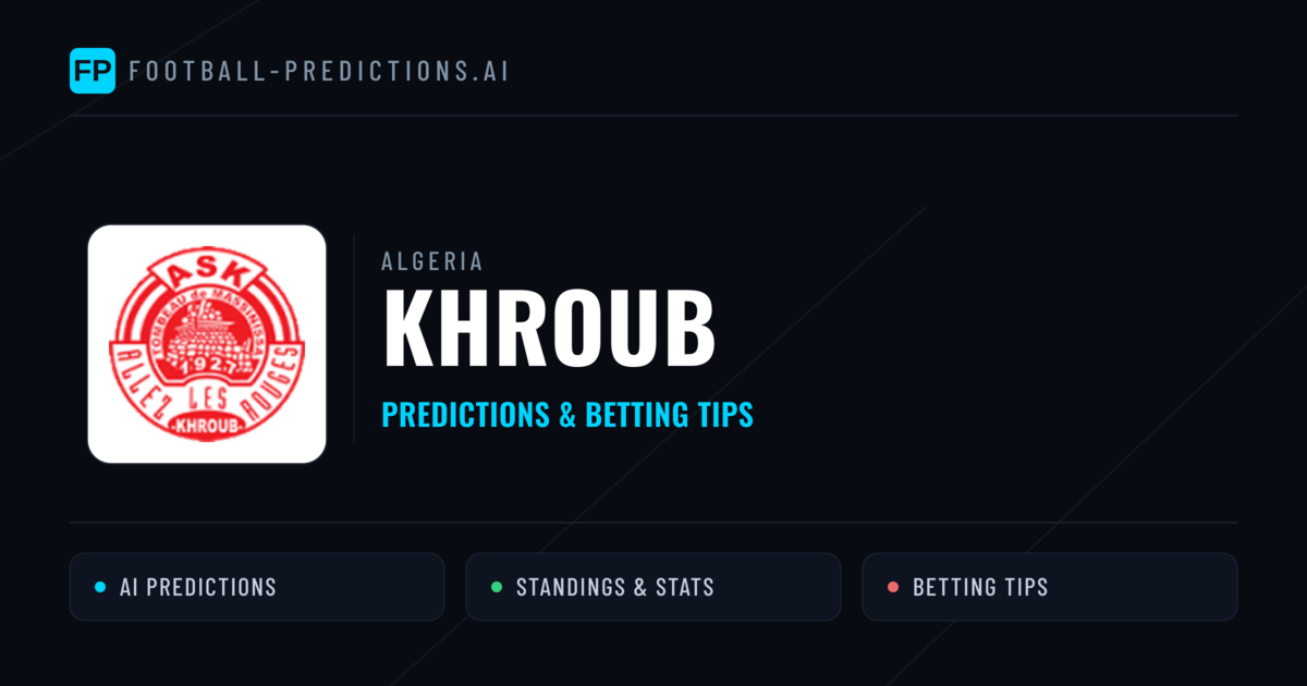 Khroub Predictions & Stats