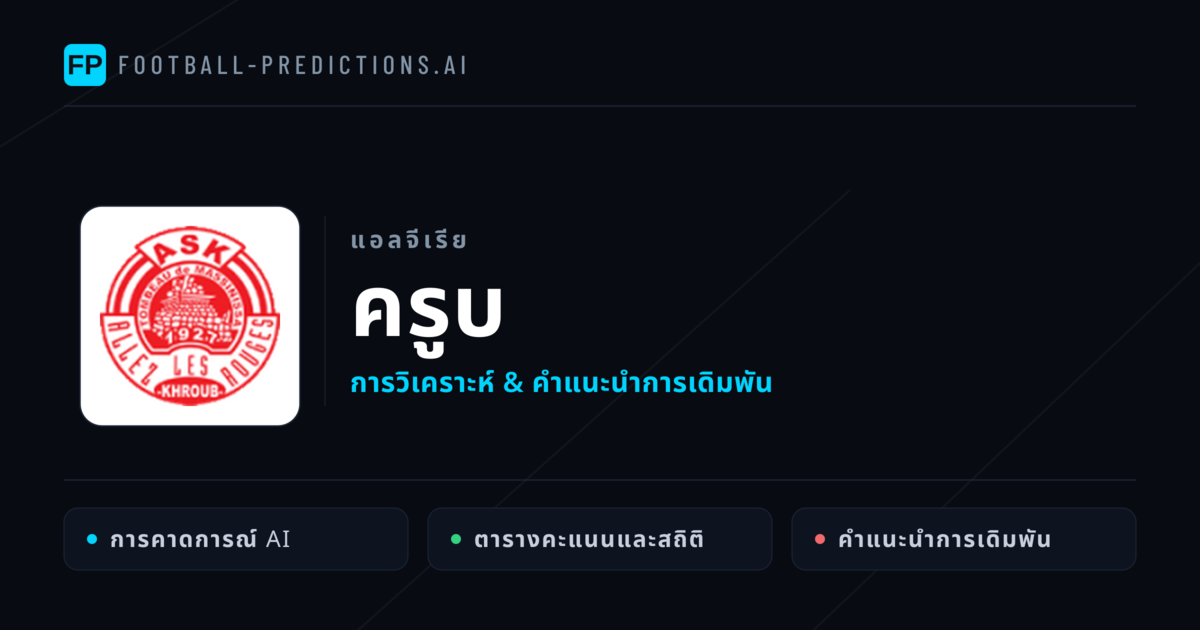 ครูบ การวิเคราะห์และสถิติ