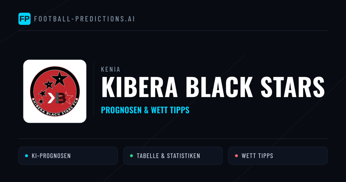 Kibera Black Stars Prognosen & Statistiken