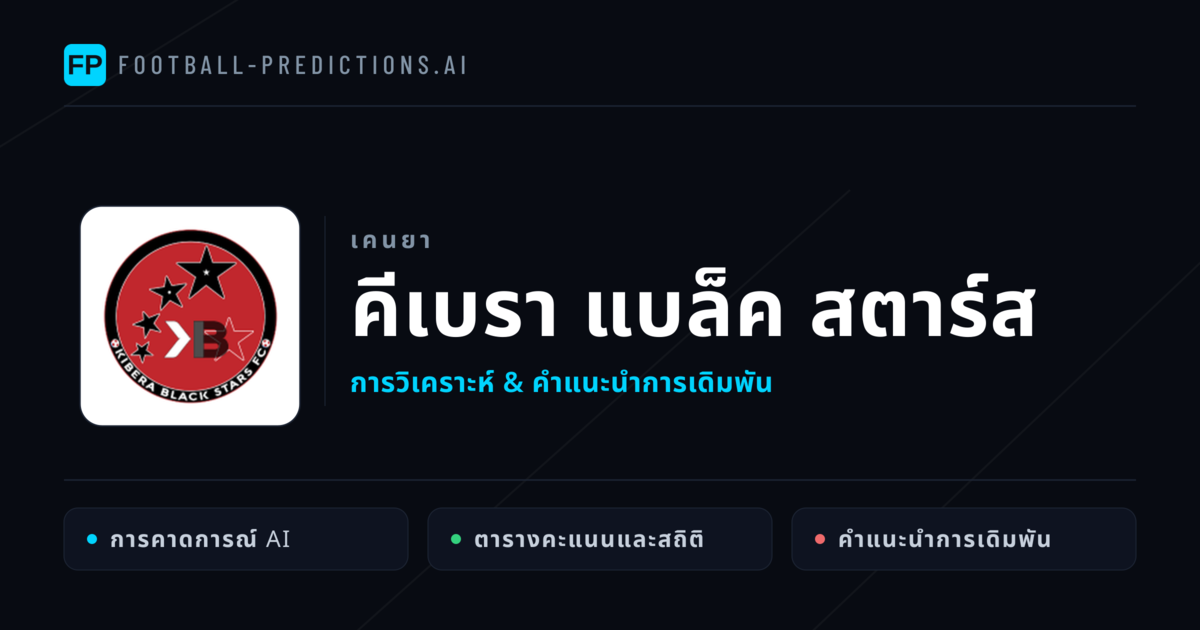 คีเบรา แบล็ค สตาร์ส การวิเคราะห์และสถิติ