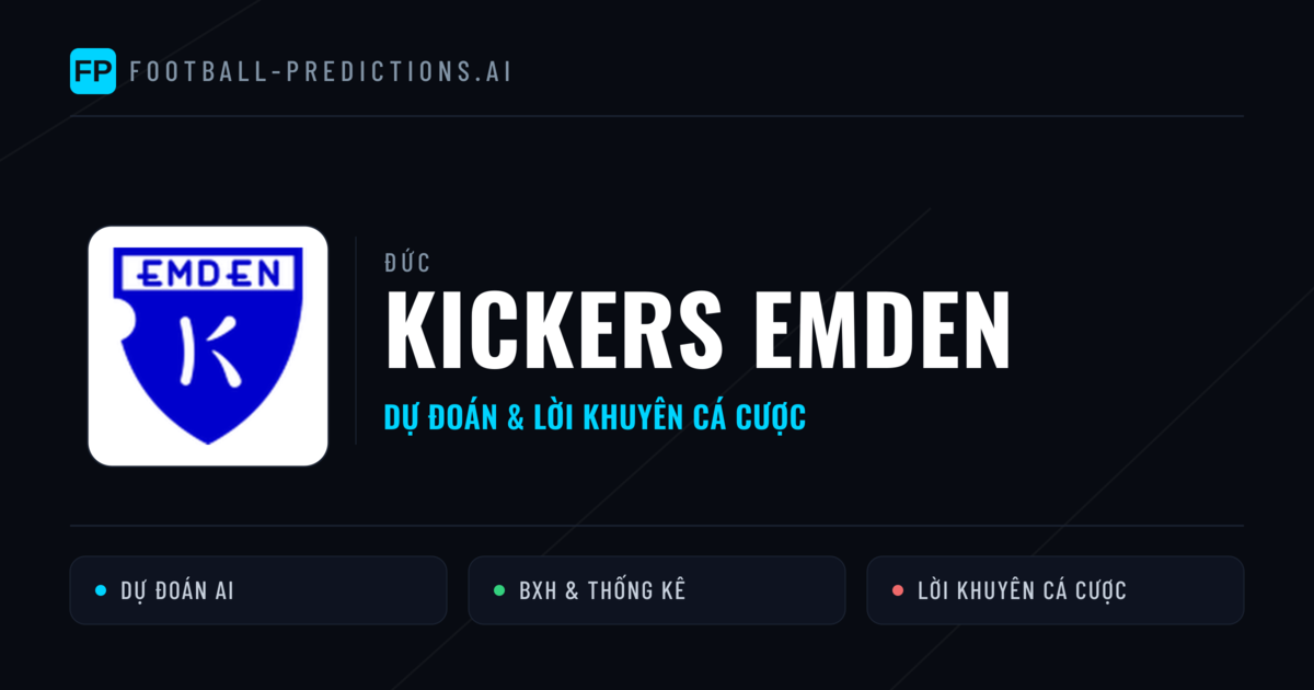 Kickers Emden Dự đoán & Thống kê