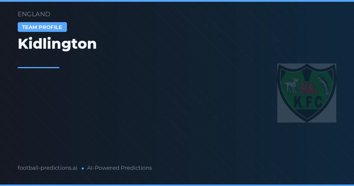 Kidlington Prognosen & Statistiken