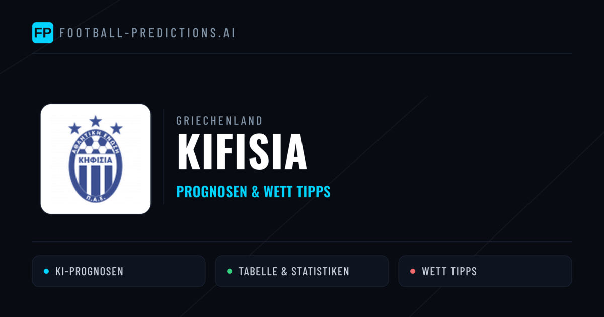 Kifisia Prognosen & Statistiken