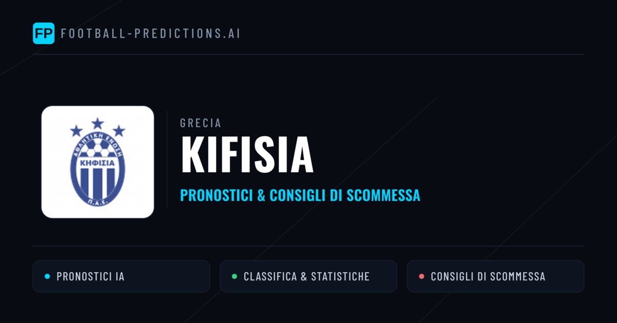 Pronostici e Statistiche Kifisia