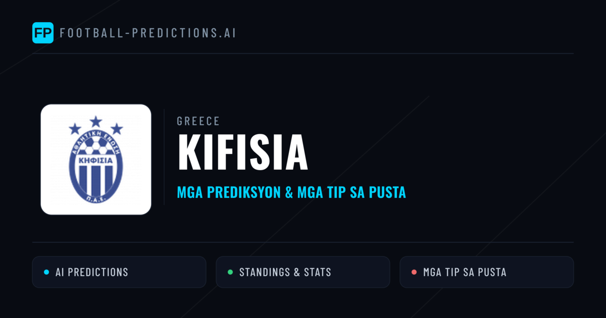 Kifisia Predictions & Stats