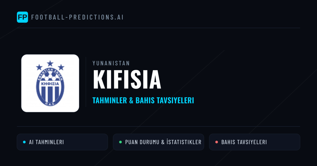 Kifisia Tahminleri & İstatistikler