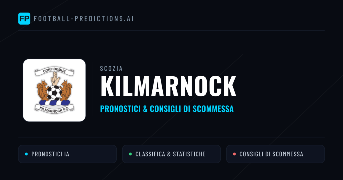 Pronostici e Statistiche Kilmarnock