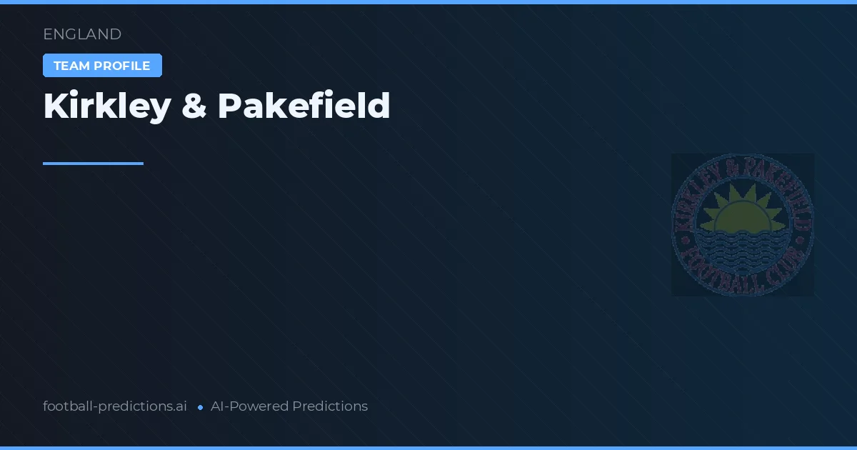 Kirkley & Pakefield Pronostics & Statistiques