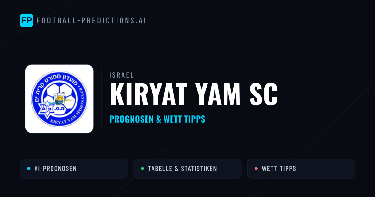Kiryat Yam SC Prognosen & Statistiken