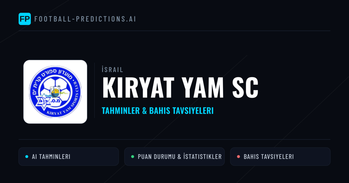 Kiryat Yam SC Tahminleri & İstatistikler