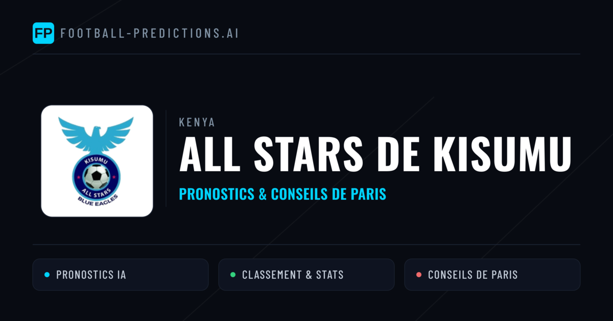 All Stars de Kisumu Pronostics & Statistiques