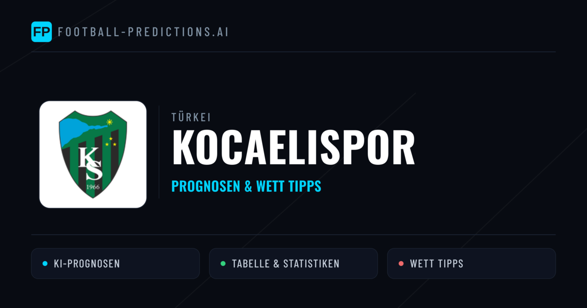 Kocaelispor Prognosen & Statistiken