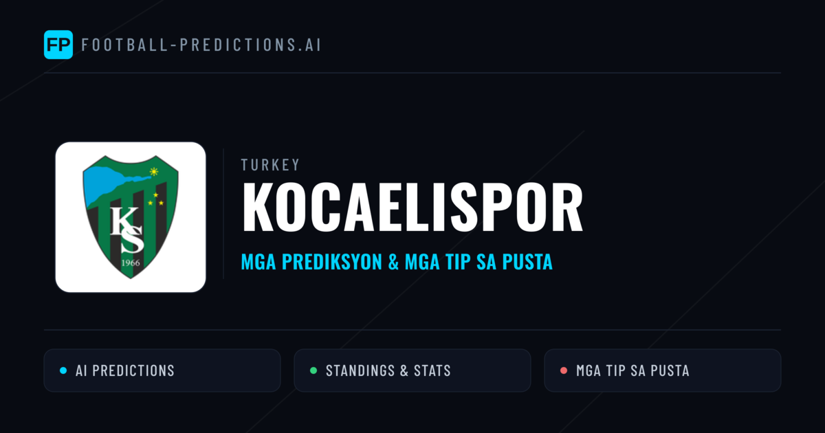 Kocaelispor Predictions & Stats