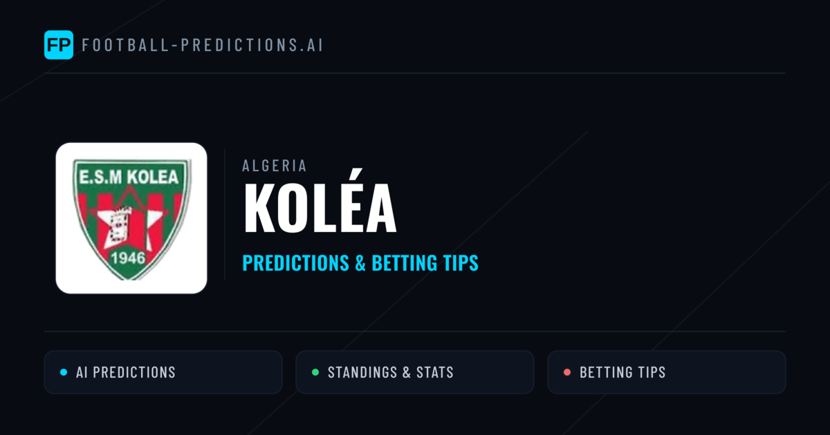 Koléa Predictions & Stats