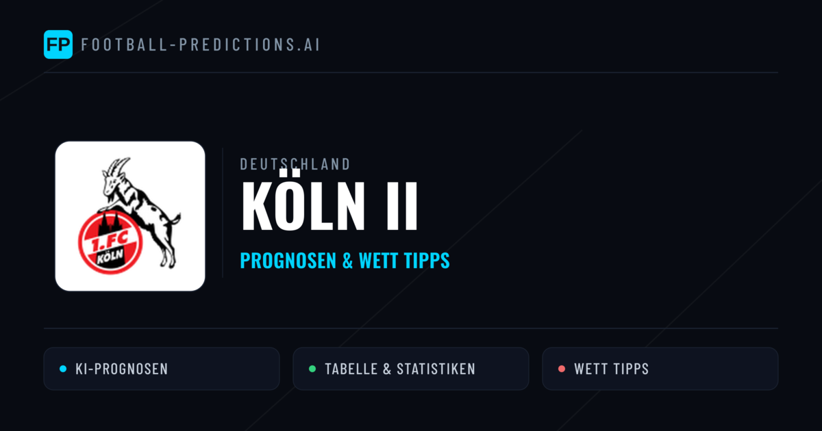 Köln II Prognosen & Statistiken
