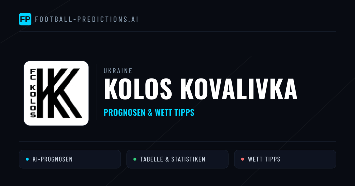 Kolos Kovalivka Prognosen & Statistiken