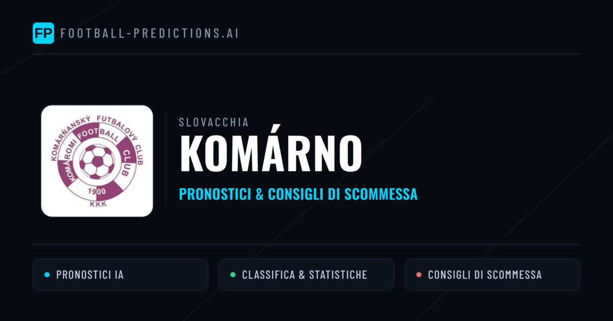 Pronostici e Statistiche Komárno