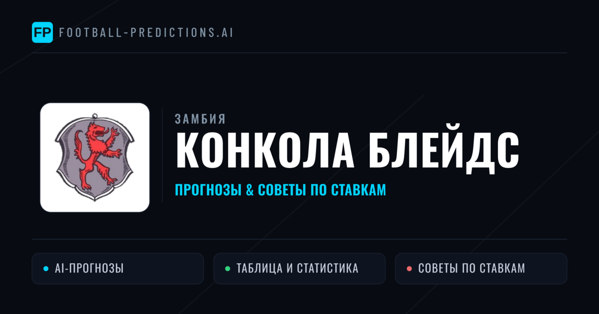 Конкола Блейдс прогнозы и статистика