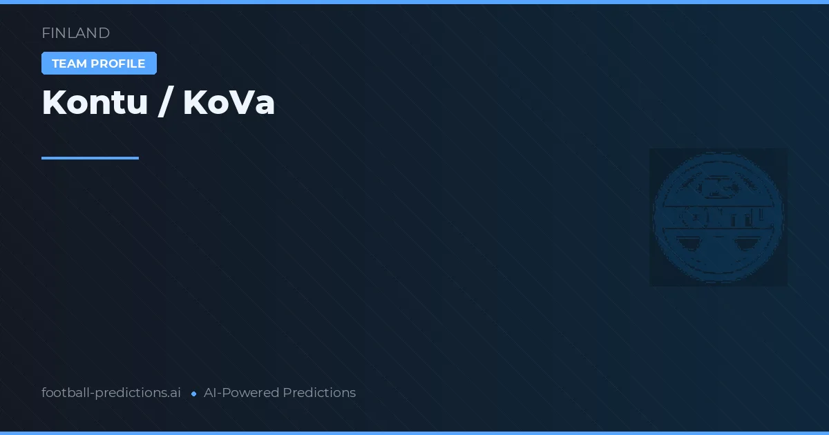 Kontu / KoVa Predictions & Stats