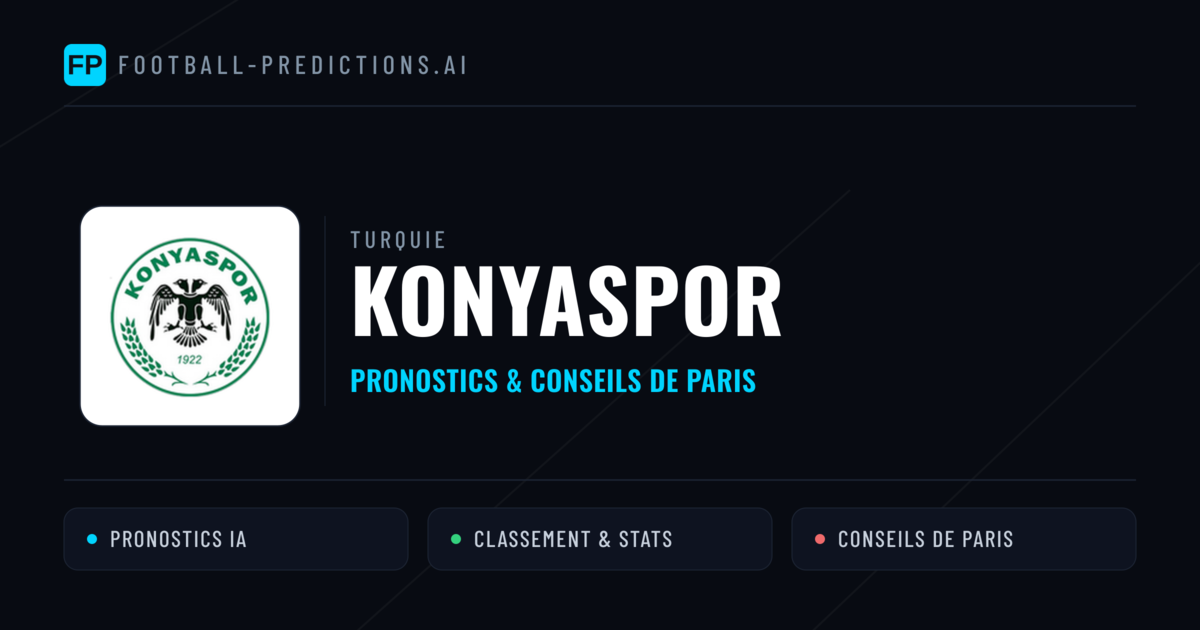 Konyaspor Pronostics & Statistiques