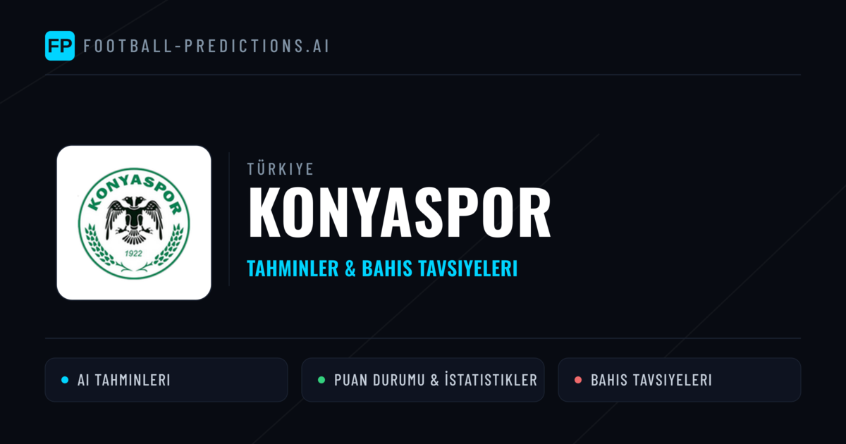 Konyaspor Tahminleri & İstatistikler