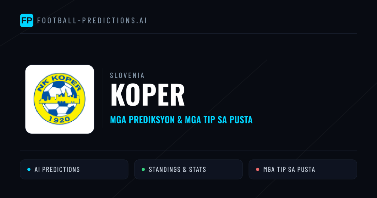 Koper Predictions & Stats