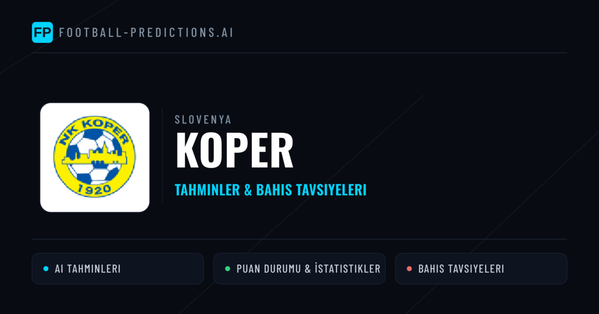 Koper Tahminleri & İstatistikler