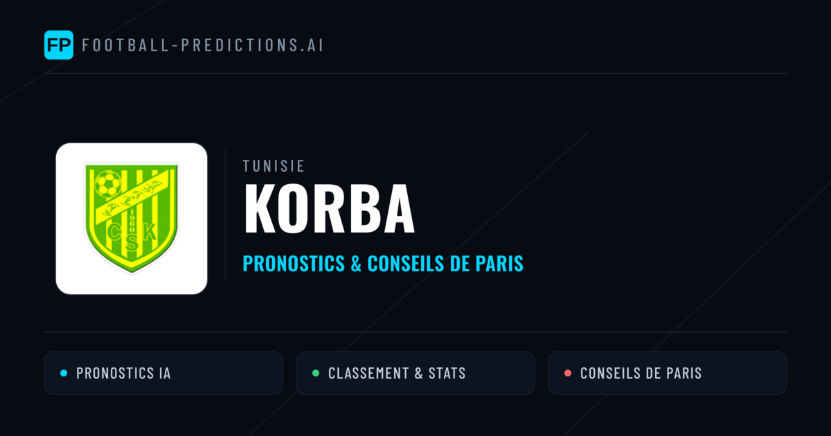 Korba Pronostics & Statistiques