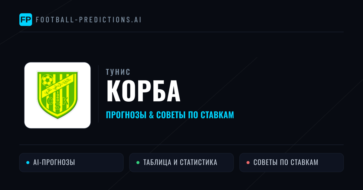 Корба прогнозы и статистика