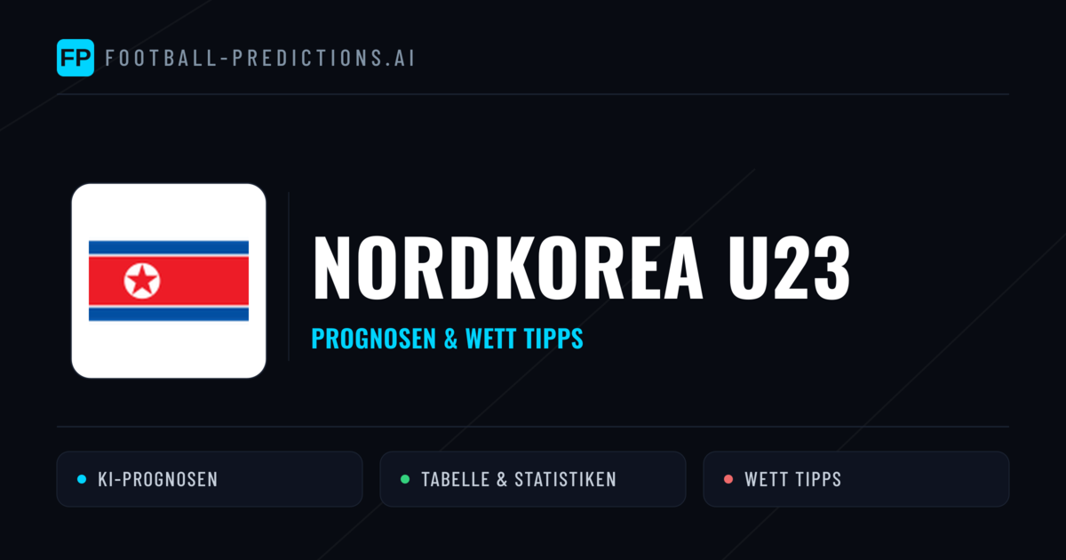 Nordkorea U23 Prognosen & Statistiken