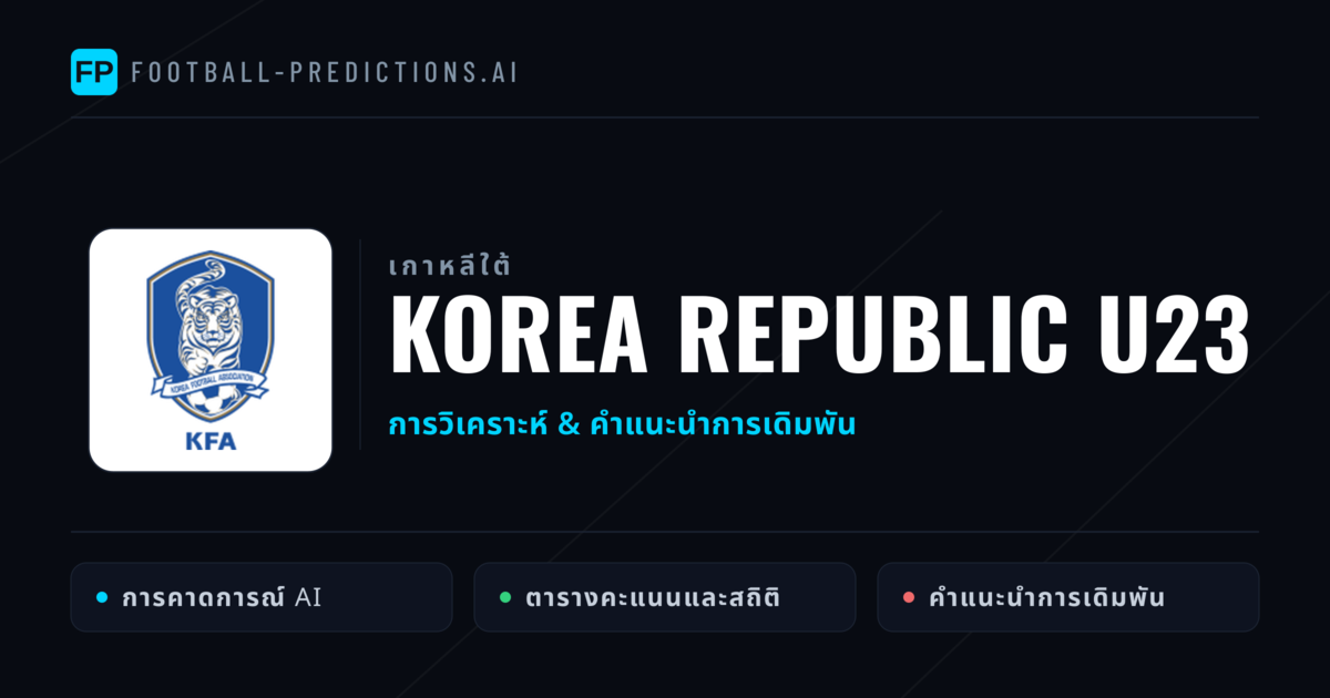 Korea Republic U23 การวิเคราะห์และสถิติ