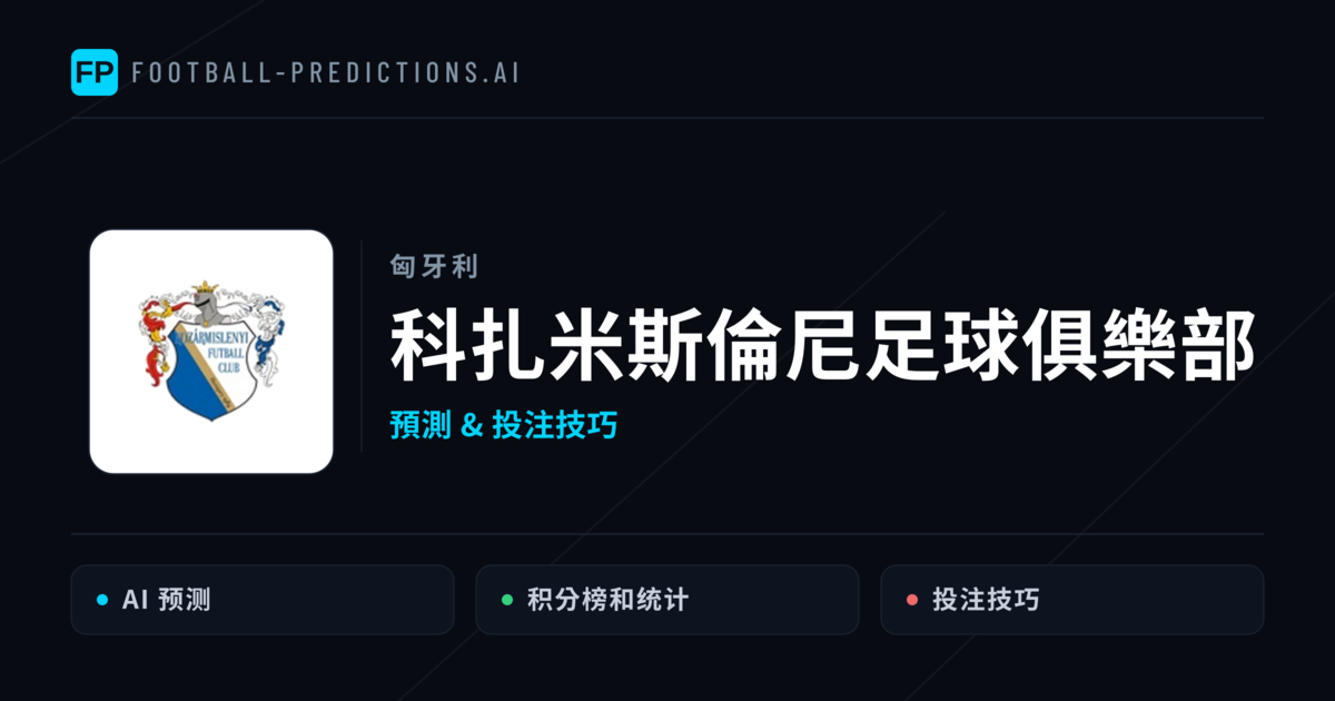 科扎米斯倫尼足球俱樂部 運彩分析｜足球預測與數據