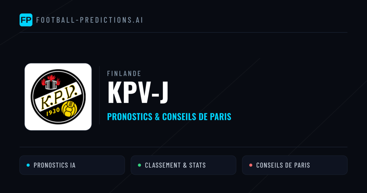 KPV-j Pronostics & Statistiques