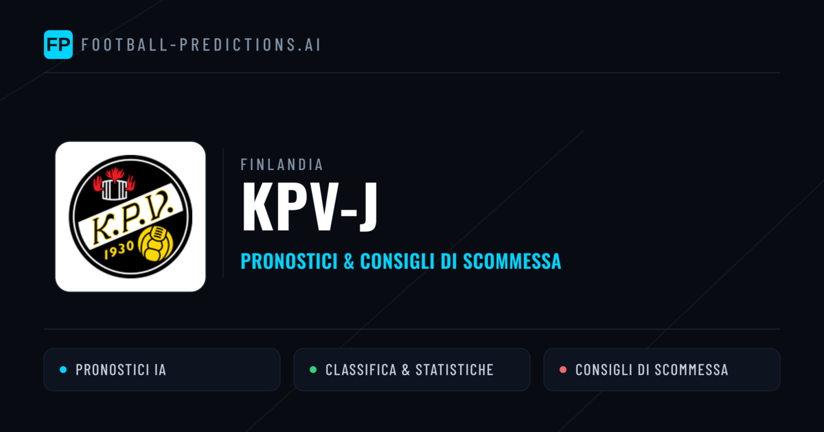 Pronostici e Statistiche KPV-j