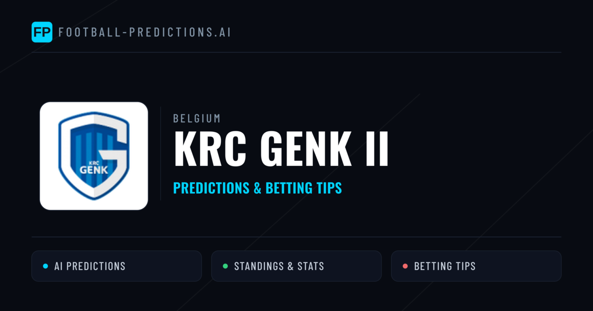 KRC Genk II Predictions & Stats