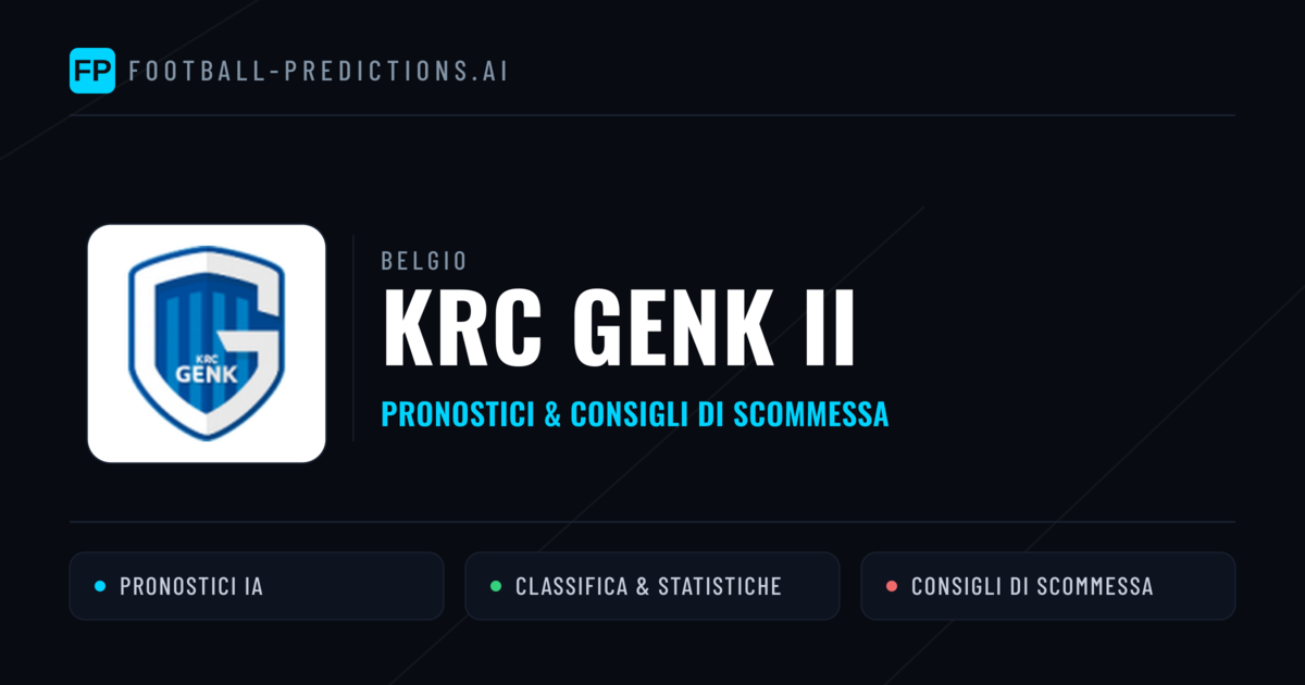 Pronostici e Statistiche KRC Genk II